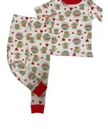 Star Wars Infant &amp; Toddler Boys White Baby Yoda Heart Pajama Sleep Set 3T - £9.07 GBP