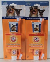 2 Packages Arm &amp; Hammer Complete Care Adult Dog Dental Kit Natural Ingredients - £19.97 GBP