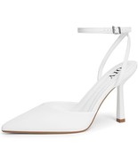 Closed Toe Ankle Strap Heels Women Pumps Pointed Toe Heeled Sandals Size... - $313.52 MXN