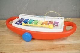 Vintage 1989 Fisher Price 2214 Hard Plastic Toy Musical Rock &amp; Roll Xylophone - £19.25 GBP