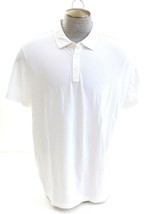 Michael Kors White Super Stretch Short Sleeve Polo Shirt Men&#39;s NWT - £77.57 GBP