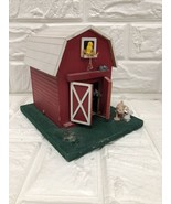 Vintage Wood Music Box Barn With Animals Old McDonald had a farm Made In... - $25.24