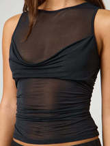 Ruched Round Neck Tank - $28.44