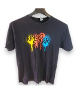 Official Ringo Starr &quot;Peace &amp; Love&quot; Men&#39;s Large Black T-Shirt Spray Pain... - $17.99
