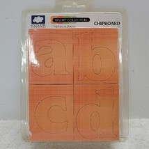 CLOUD 9 DESIGN CHIPBOARD ALPHABETS ALHA&#39;S IN ORANGE 1½&quot; Tall - Letters -... - $12.86