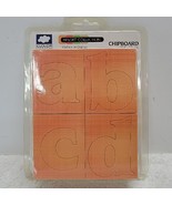 CLOUD 9 DESIGN CHIPBOARD ALPHABETS ALHA&#39;S IN ORANGE 1½&quot; Tall - Letters -... - $17.55 CAD