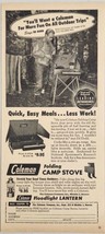 1949 Print Ad Coleman Folding Camp Stoves &amp; Lanterns Ed Dodd Wichita,Kansas - £13.88 GBP