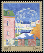 Estonia. 2014. &quot;Courtyard&quot;. Herbert Lukk (1918) (MNH **) Stamp - $2.07