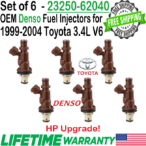 Genuine Denso 6Pcs HP Upgrade Fuel Injectors for 1999-2004 Toyota Tacoma... - £181.58 GBP