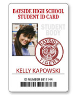KELLY KAPOWSKI SAVED BY THE BELL  NAME BADGE HALLOWEEN COSPLAY MAGNET BACK - $22.47 CAD
