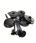 13-Piece Aluminum Non-Stick Cookware Set - Perfect for Every Household - £39.74 GBP