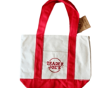 NEW Limited Edition Trader Joe&#39;s Mini Canvas Tote Bag - RED - $34.95