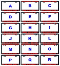 Deadpool assorted humor funny license plate frame tag holder - £4.69 GBP