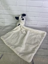 Jellycat Bashful Dog Puppy Lovey Cream Black Plush Baby Security Blanket Nunu - £9.79 GBP