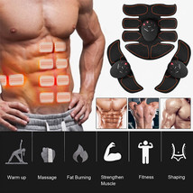 Abs Stimulator Abdominal Ems Muscle Training Toning Belt Trainer Fitness Belt - £24.77 GBP