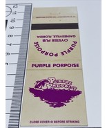 Matchbook Cover  Purple Porpoise Ouster Pub  Gainesville, FL  Unstruck  ... - $227.88 MXN
