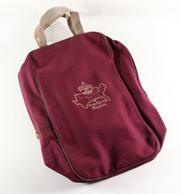 Vintage Burgundy Red HTF Southern Region BSA Boy Scouts Thermos Carrying Bag - £14.20 GBP