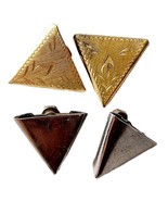 1970-80s Vintage Screw Back Earrings Industrial Style Metal Handmade 2 S... - $41.35 CAD