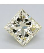 Lab Grown Princess Cut 1.00 Cts Fancy Light Yellow VS1 IGI Certified CVD... - €648,36 EUR