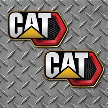 2PK Set of Decals for Caterpillar CAT Logo High Quality 6 mil Thick Vinyl - £3.49 GBP+