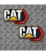 2PK Set of Decals for Caterpillar CAT Logo High Quality 6 mil Thick Vinyl - £3.56 GBP+