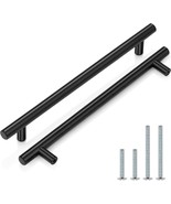 Probrico 10&quot; Center to Center Black Stainless Steel Modern Cabinet Pulls... - £14.11 GBP
