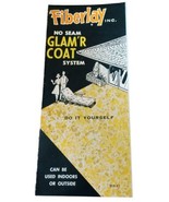1960s Fiberlay Flooring MCM Glam&#39;r Coat Advertising Brochure Vintage - $9.85