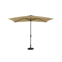 6.5 x 10 ft. Nassau Rectangular Market Umbrella with LED Bulb Lights Cha... - $225.02