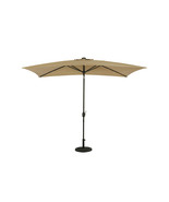 6.5 x 10 ft. Nassau Rectangular Market Umbrella with LED Bulb Lights Cha... - $225.02