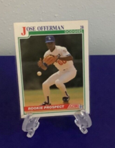1991 Score Rookie Prospect #343 Jose Offerman Los Angeles Dodgers - £1.38 GBP