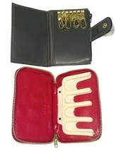 Lot of 6 Leather Wallets & Key Holders Mundi Ben Sherman Travel Princess Gardner image 9