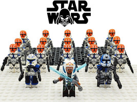 18pcs Star Wars 332nd Clone Troopers &amp; Ahsoka Tano Rex Minifigure Toys Gfit - £19.57 GBP