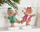 2-Piece Glistening Gingerbread Figures by Valerie in Classic - $193.99