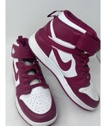 Nike Air Jordan 1 High Flyease GS Cardinal Red White  Size 7Y - £61.20 GBP