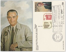 August 27, 1983 LYNDON B. JOHNSON 75th Anniversary of His Birth 207/750 Postcard - £14.25 GBP