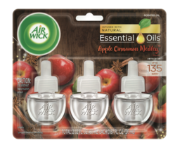 Air Wick Essential Oils Refill, Apple Cinnamon Medley, Pack of 3 - £14.15 GBP