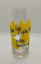 BANCROFT 1979 &quot;When Life Gives You Lemons&quot; Glass - Tumbler - 6.5&quot; Tall - Vintage - £9.38 GBP