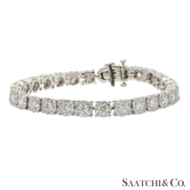 6 Ct Natural White Diamond in 18K (750) White Gold Tennis Bracelet - $7,227.00