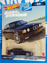 Hot Wheels Premium 2023 Fast &amp; Furious Mix 4 1991 BMW M5 Black - $13.00