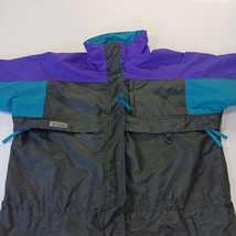 Vtg 80's Columbia Gizzmo Women's Black/Purple Nylon Full Zip Parka Jacket Large image 15