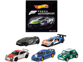 &quot;Forza Motorsport&quot; 5 piece Set Diecast Model Cars by Hot Wheels - £57.34 GBP