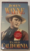 In Old California VHS 1992 John Wayne Binnie Barnes Colorized 1942 Western NEW - £5.94 GBP