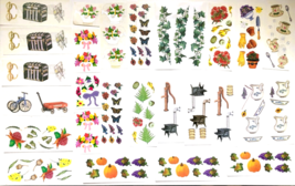 Creative Memories Scrapbooking Stickers Vintage & Gardening Large Lot - $7.60