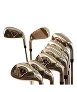 GRAPHITE SHAFT CUSTOM MADE GOLF CLUBS WIDE SOLE SENIOR FLEX IRON SET - $872.19