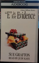 &quot;E IS FOR EVIDENCE&quot; by Sue Grafton Cassette Audiobook Mystery &#39;Kinsey Millhone&#39; - £11.85 GBP