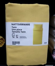 Ikea Nattsvarmare Twin Duvet Cover &amp; 1 Pillowcases Bed Set 100% Cotton Y... - $44.43
