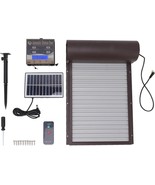 Solar Powered Automatic Chicken Coop Door Light Sensor Timer Brown - €72,40 EUR