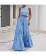 2024 O-Neck Sleeveless Blouse Tops &amp; Long Skirts Set - $86.95