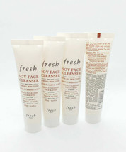 Lot of 4 NEW Fresh Soy Face Cleanser Face &amp; Eyes Makeup 0.67oz / 20ml Tr... - $25.32