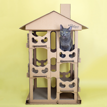 Feline Chateau Cat House Scratch Boards Four Leveled - £106.17 GBP